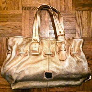 Gold handbag